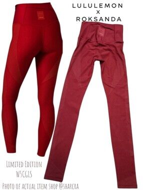 LULULEMON X ROKSANDA Women Limited Edition W5CGLS My Element Tight Red Legging 4